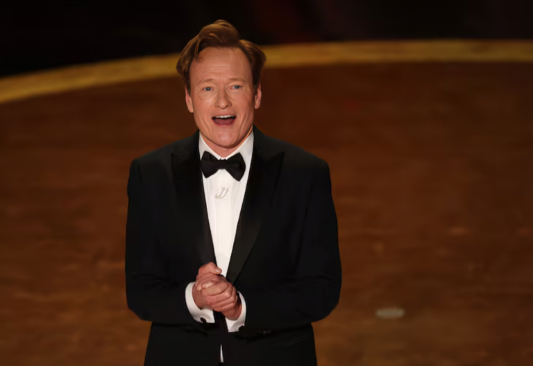 Conan O'Brien addresses the audience at the beginning of the 97th Academy Awards in Hollywood.