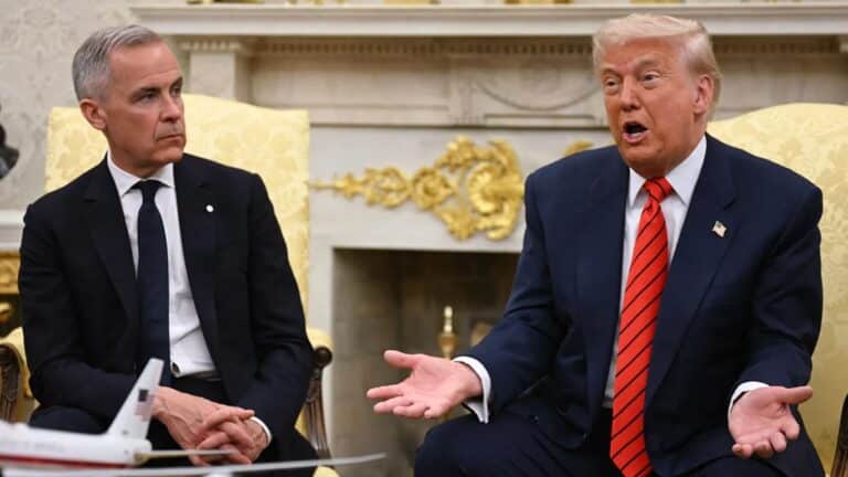 Mark Carney speaking about the Iran crisis and Canada’s response to the US-Israel military strikes in 2026